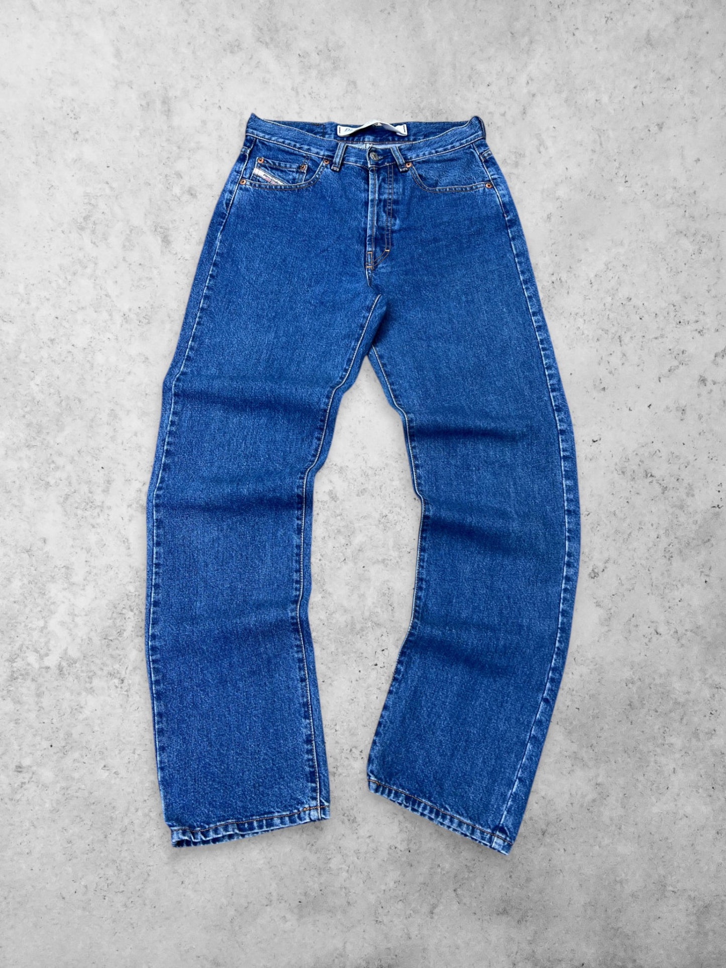 DIESEL BLUE RELAXED FIT JEANS