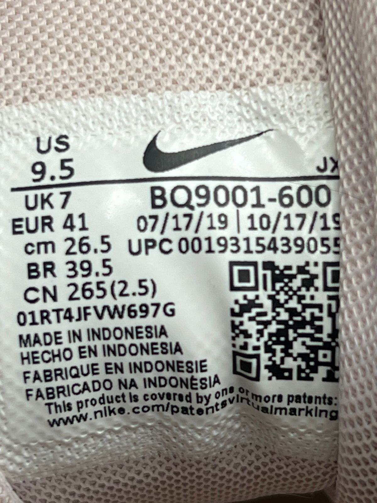 Nike Shox Enigma 9000 Barely Rose