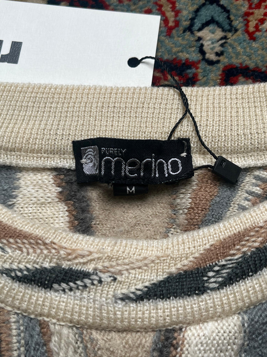 Merino Textured Heavyweight Handmade Sweater