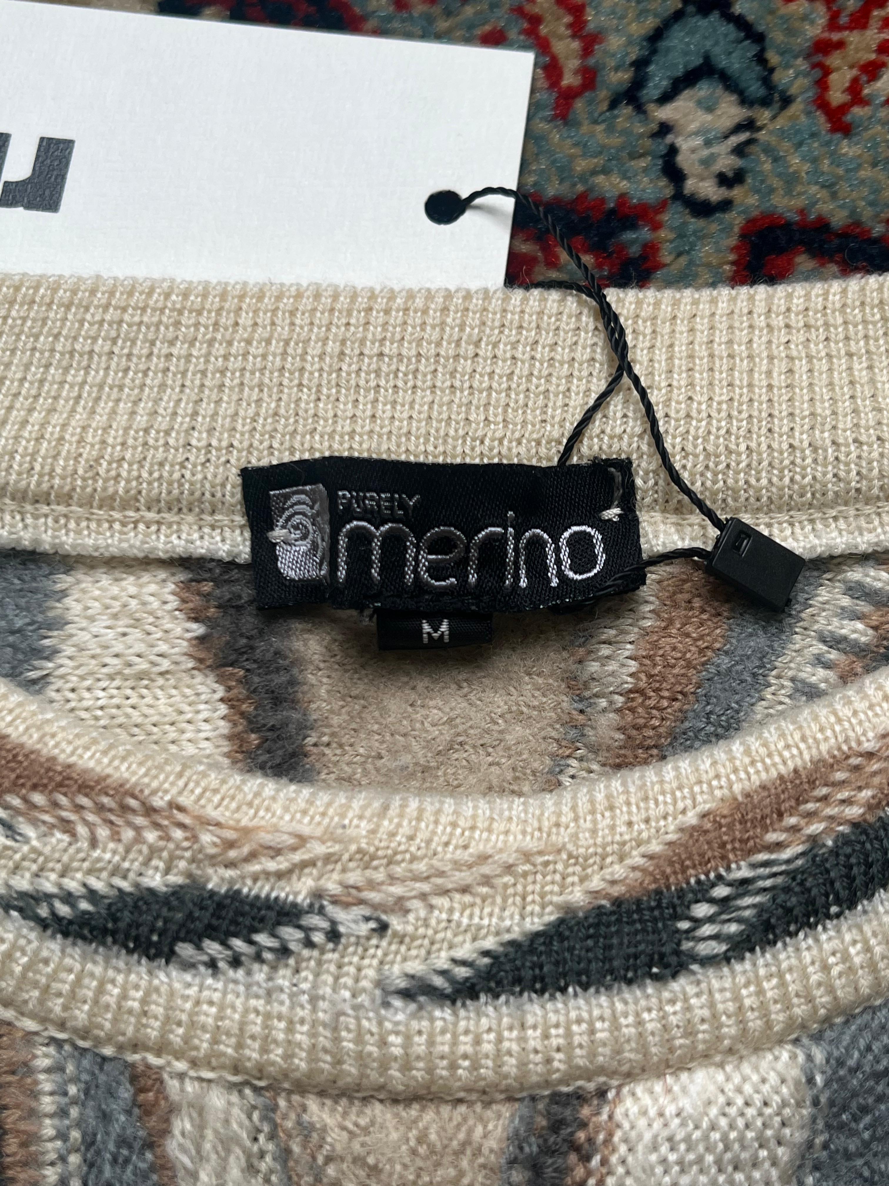 Merino Textured Heavyweight Handmade Sweater