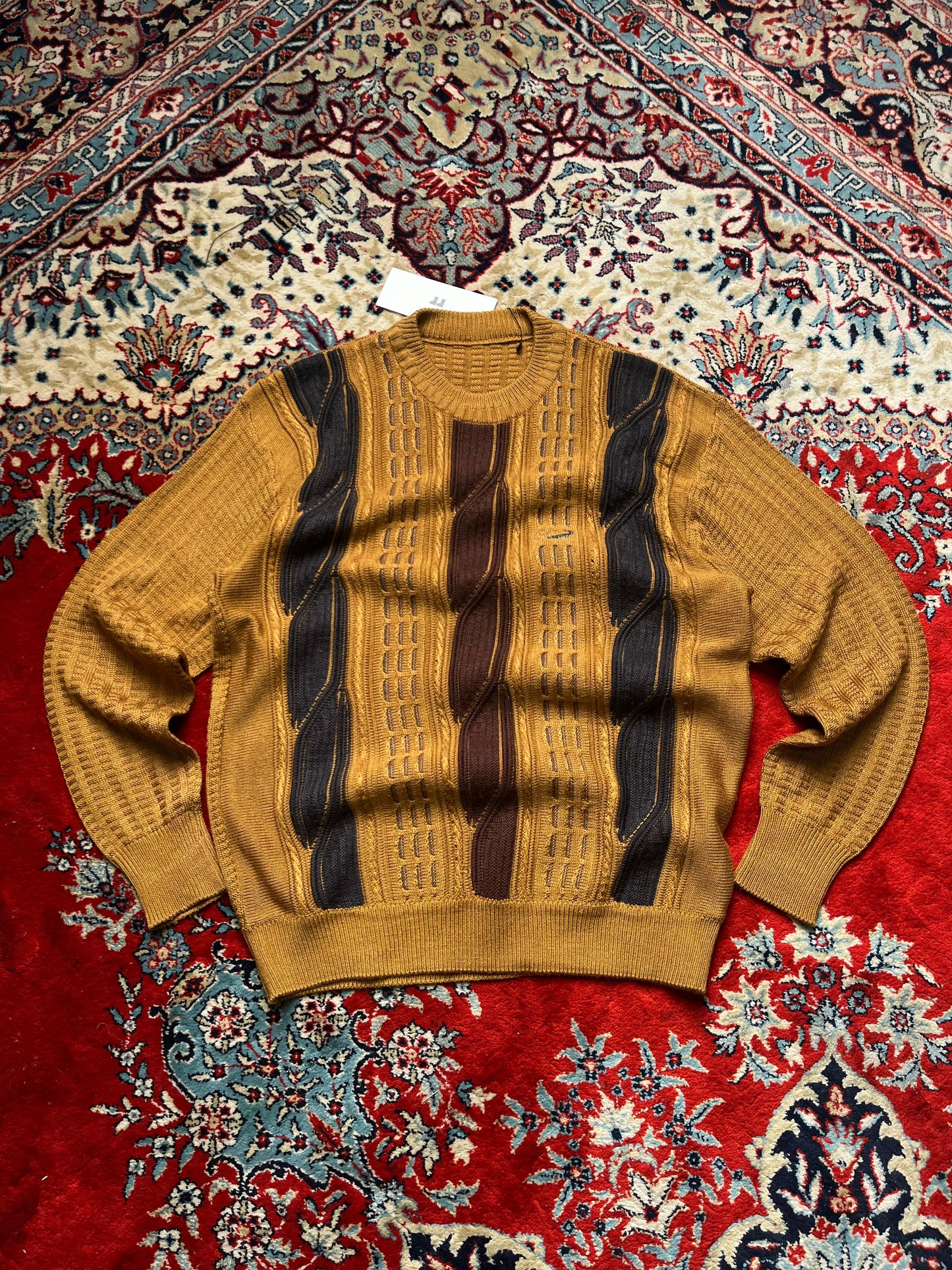 Crocodile Mustard Sweater