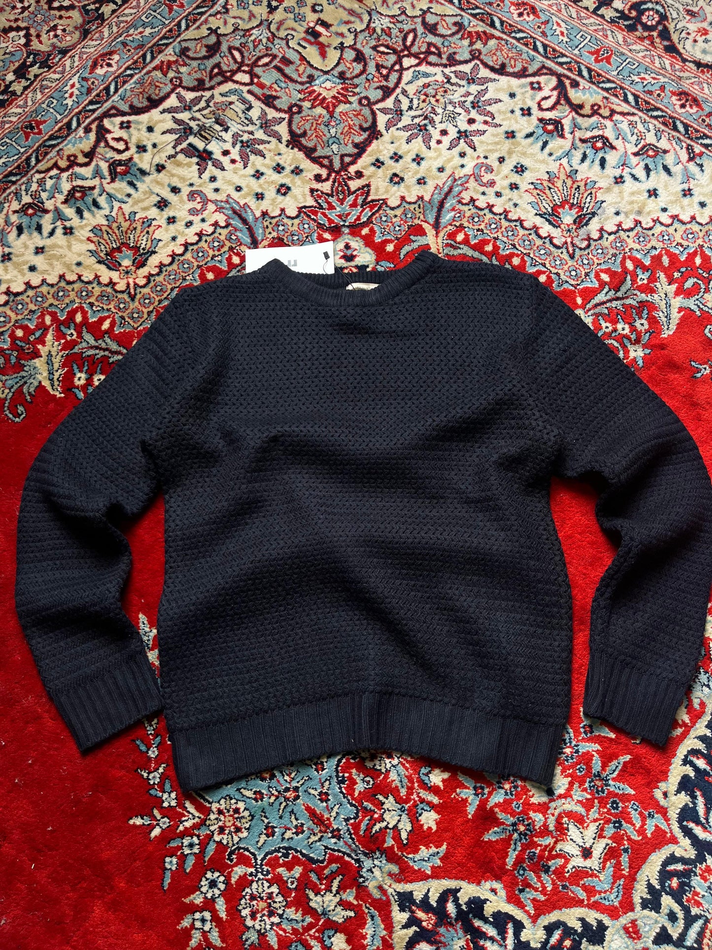 White Pia Black Knitted Sweater