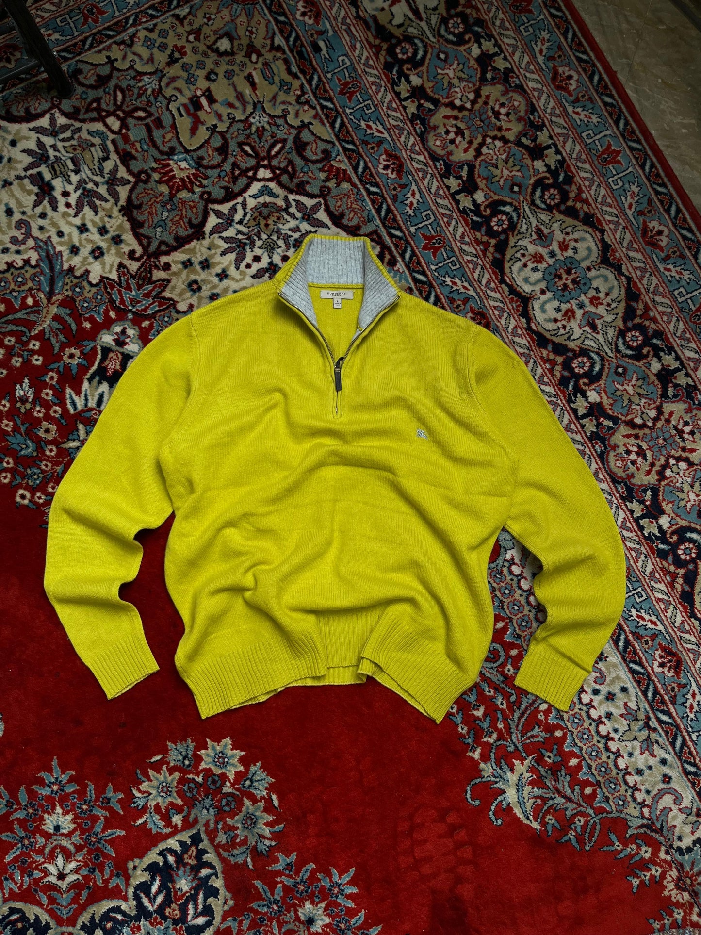 Burberry Mustard Quarter Zipper