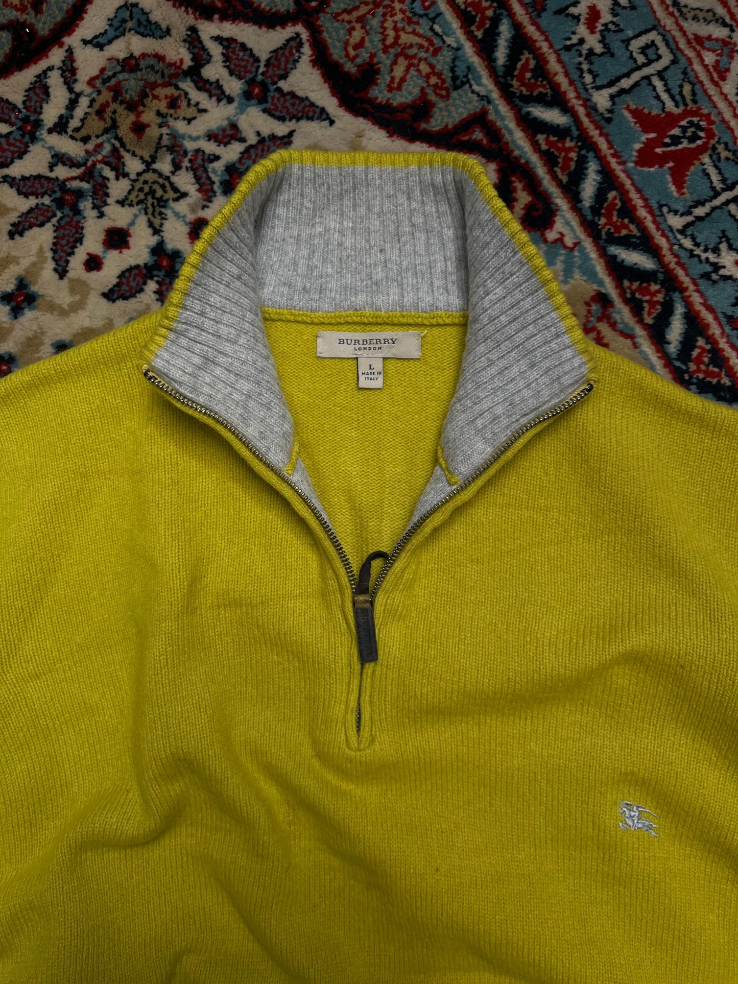 Burberry Mustard Quarter Zipper