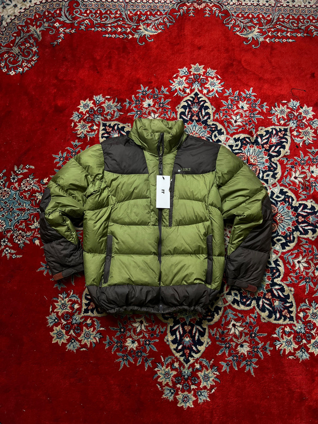 Asics Green Puffer Jacket