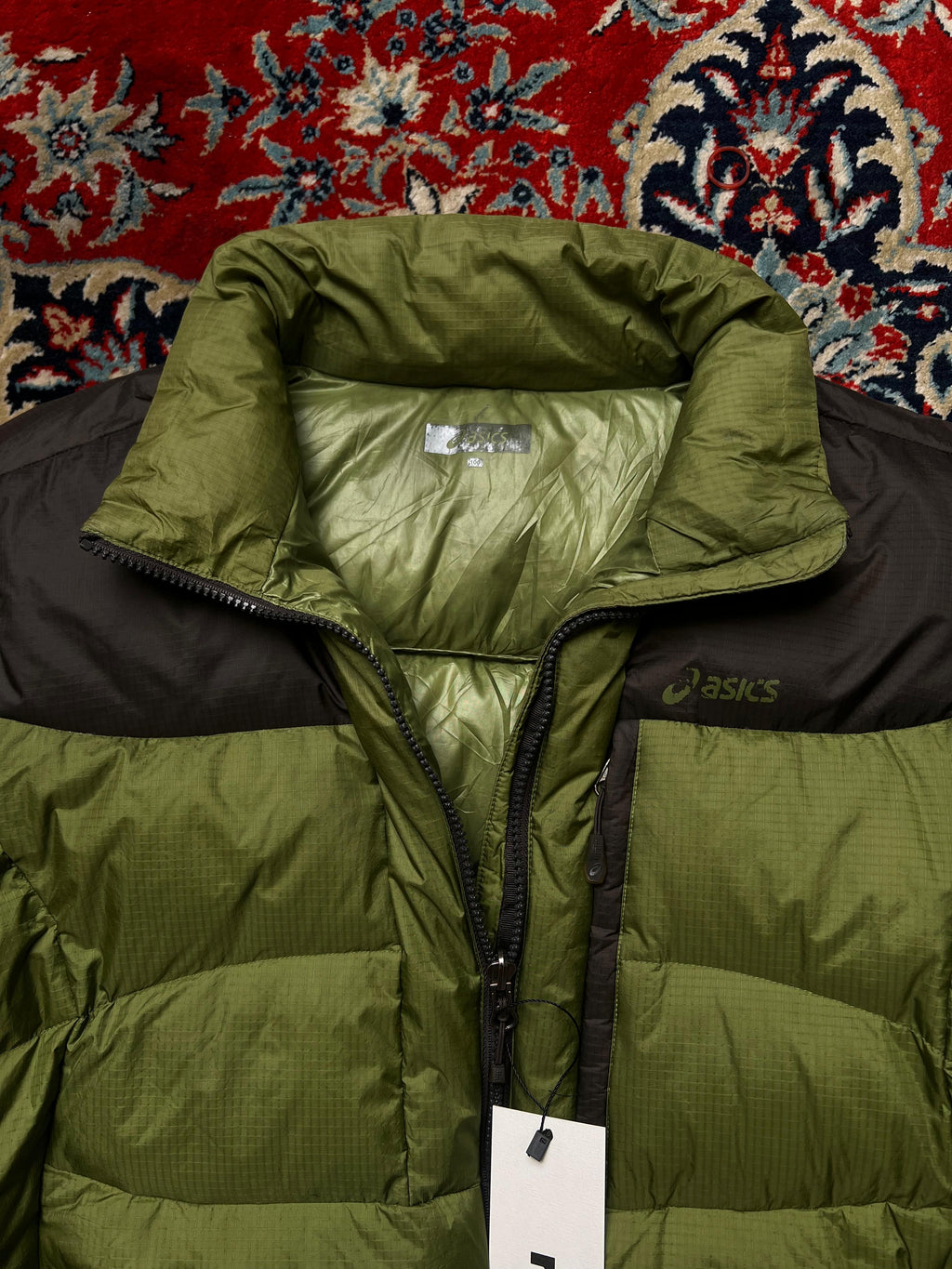 Asics Green Puffer Jacket