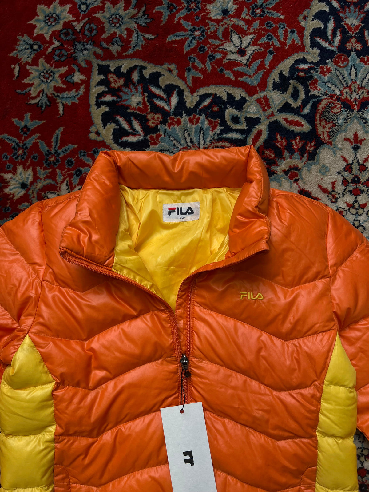 Fila Orange Puffer Jacket