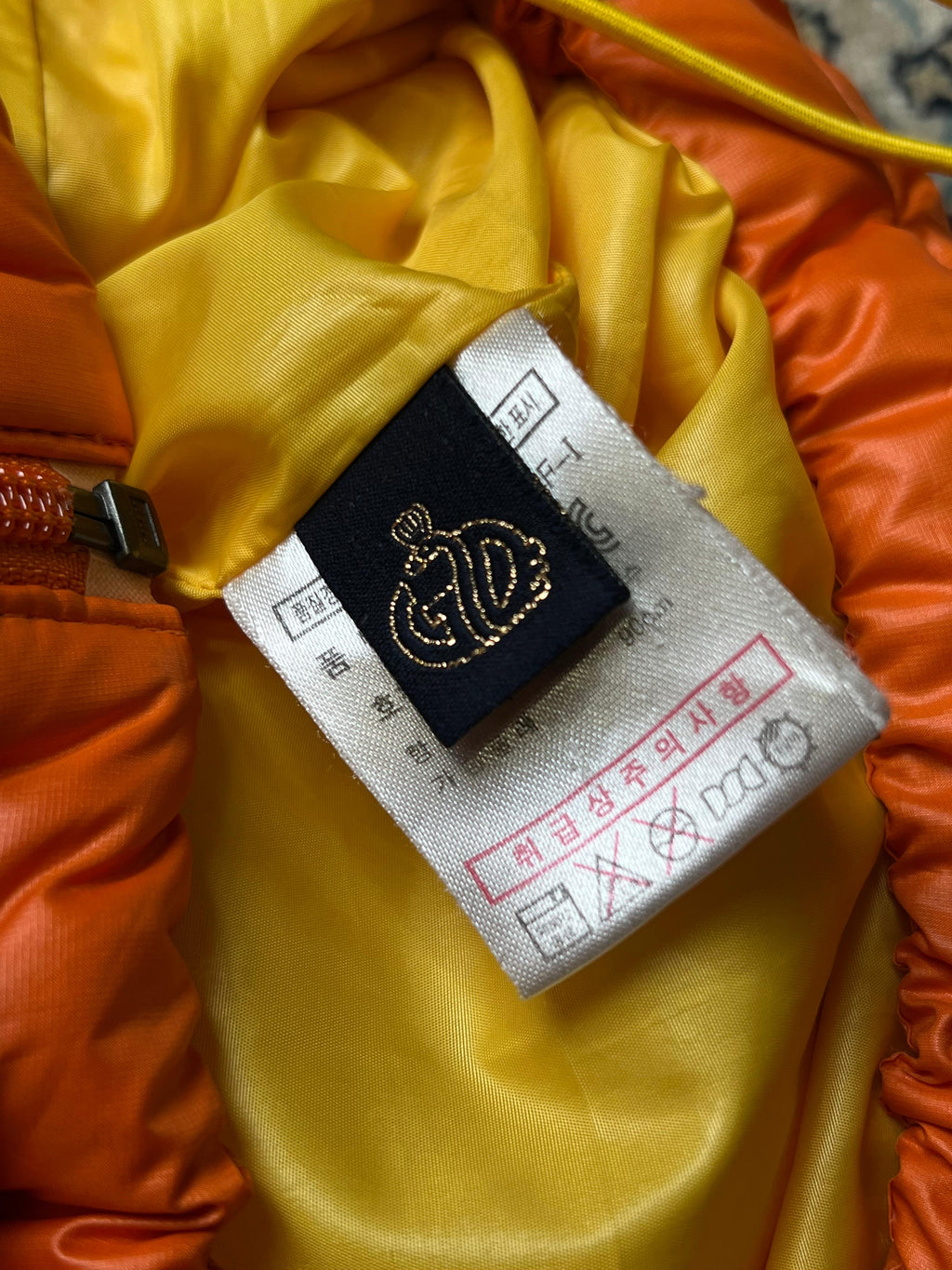Fila Orange Puffer Jacket
