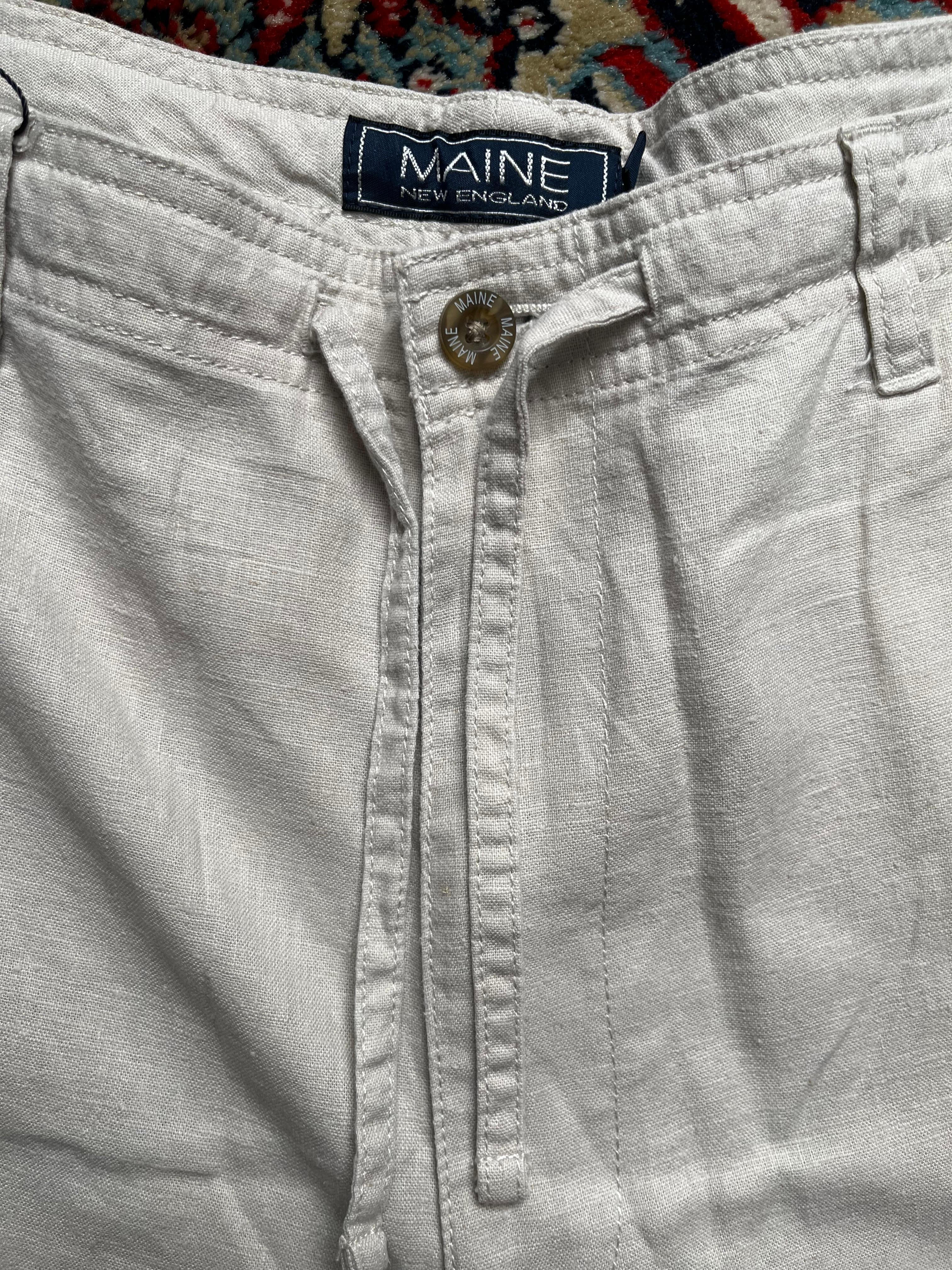 Maine Linen Pants Straight-Fit