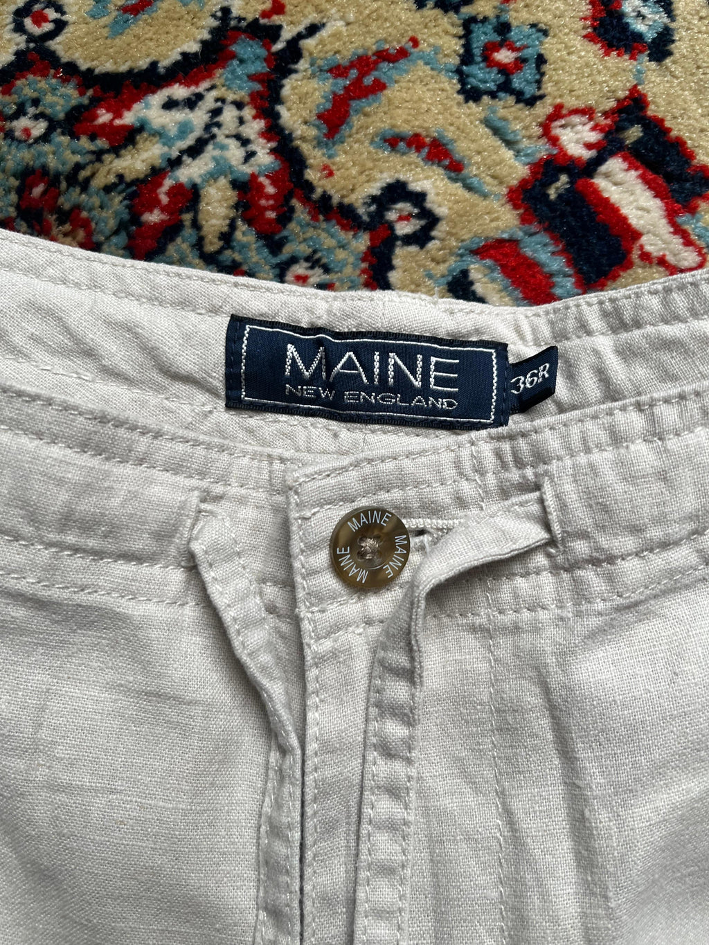 Maine Linen Pants Straight-Fit