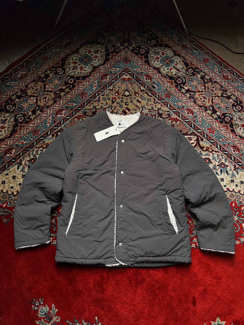 BRONTE Fur Lining Crewneck Jacket