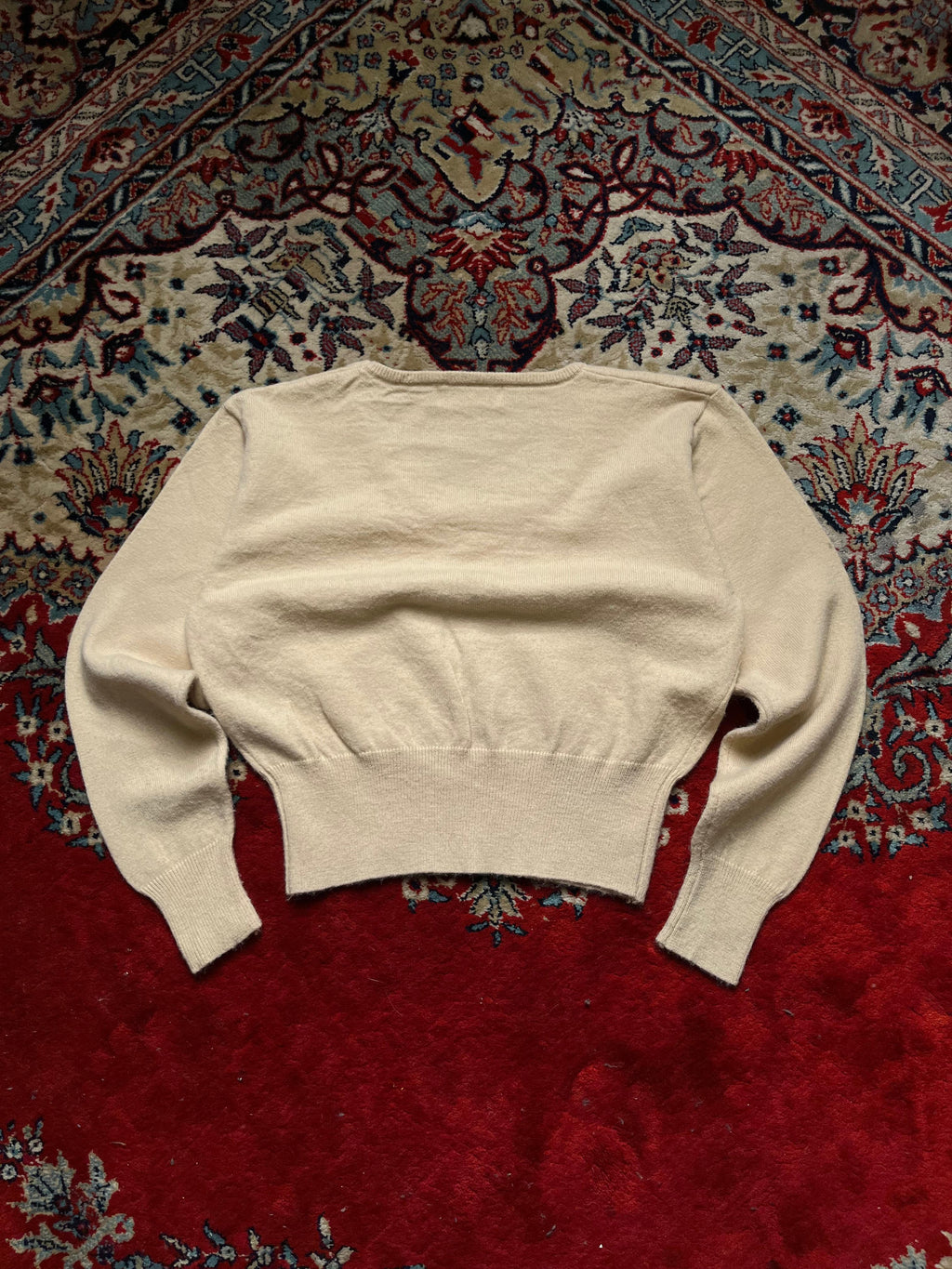 Manhattan Beige Boxy Fit Sweater
