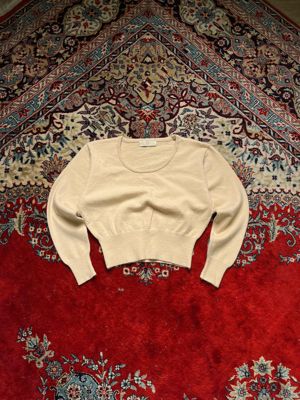 Manhattan Beige Boxy Fit Sweater