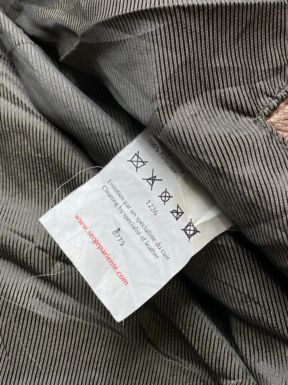 SERGE PARIENTE BIKER LEATHER JACKET