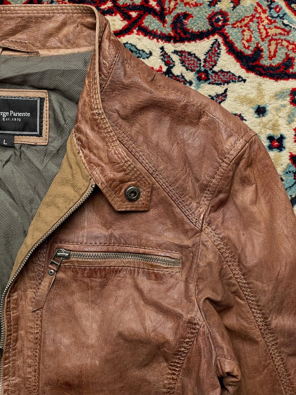 SERGE PARIENTE BIKER LEATHER JACKET