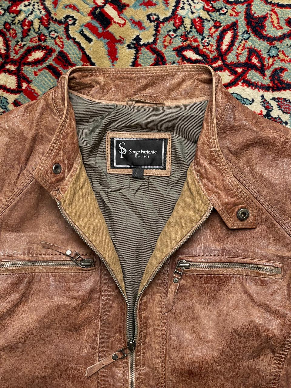 SERGE PARIENTE BIKER LEATHER JACKET