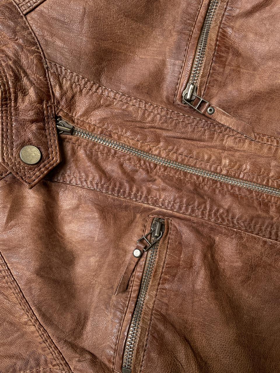 SERGE PARIENTE BIKER LEATHER JACKET