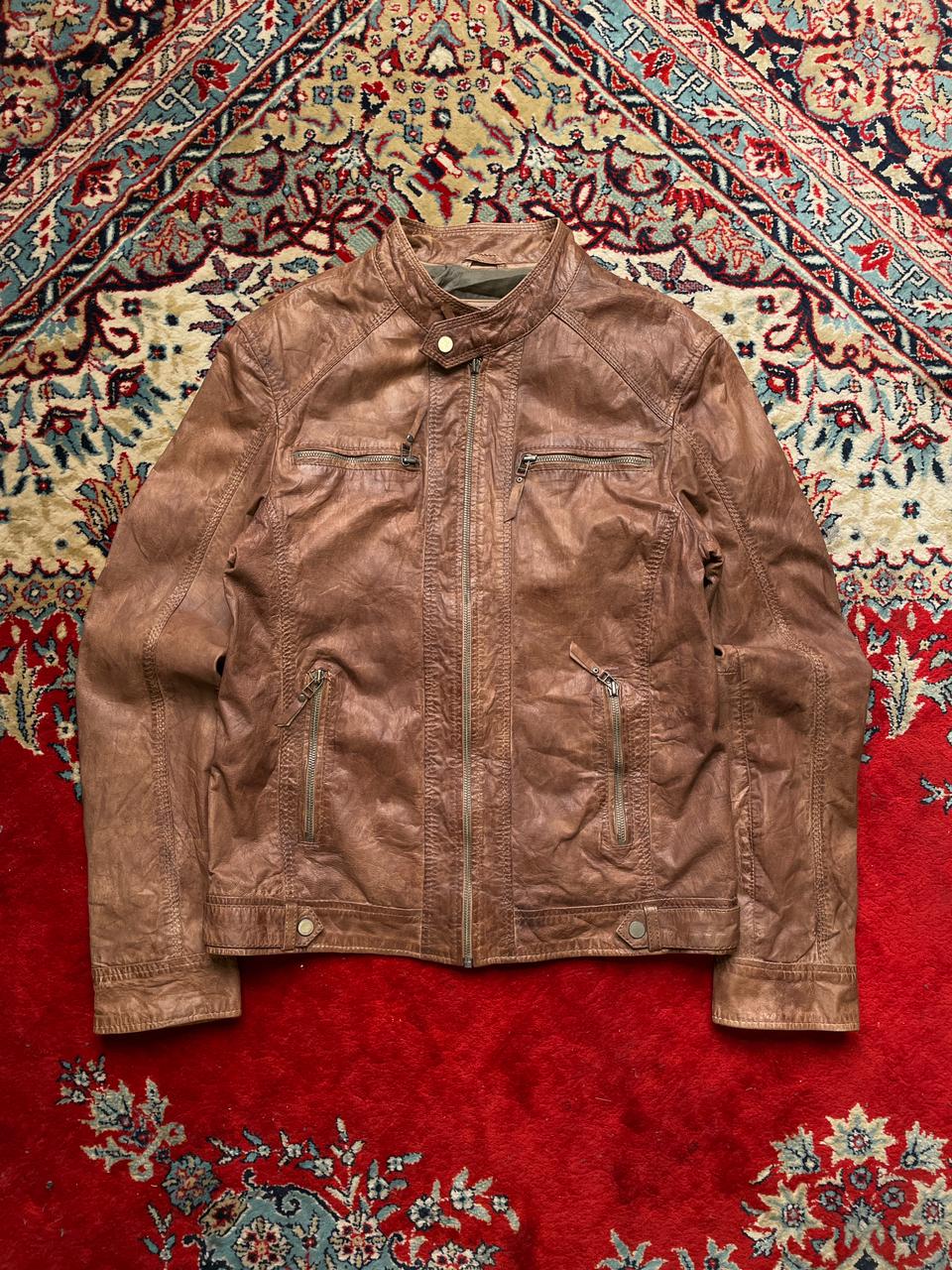 SERGE PARIENTE BIKER LEATHER JACKET