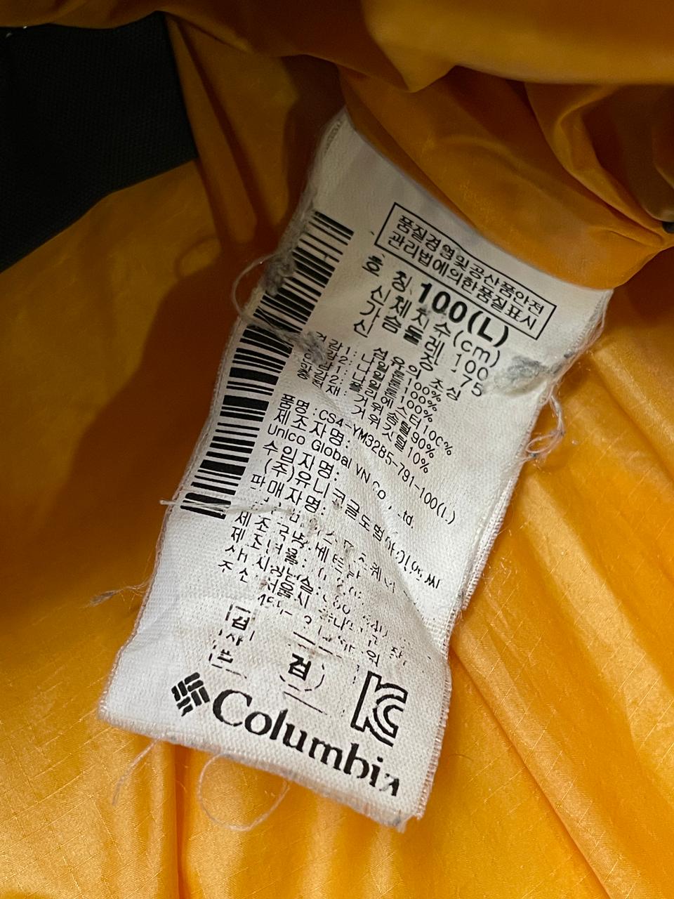 COLUMBIAS OMNI-WIND EXPEDTION SERIES DUCK DOWN PUFFER JACKET