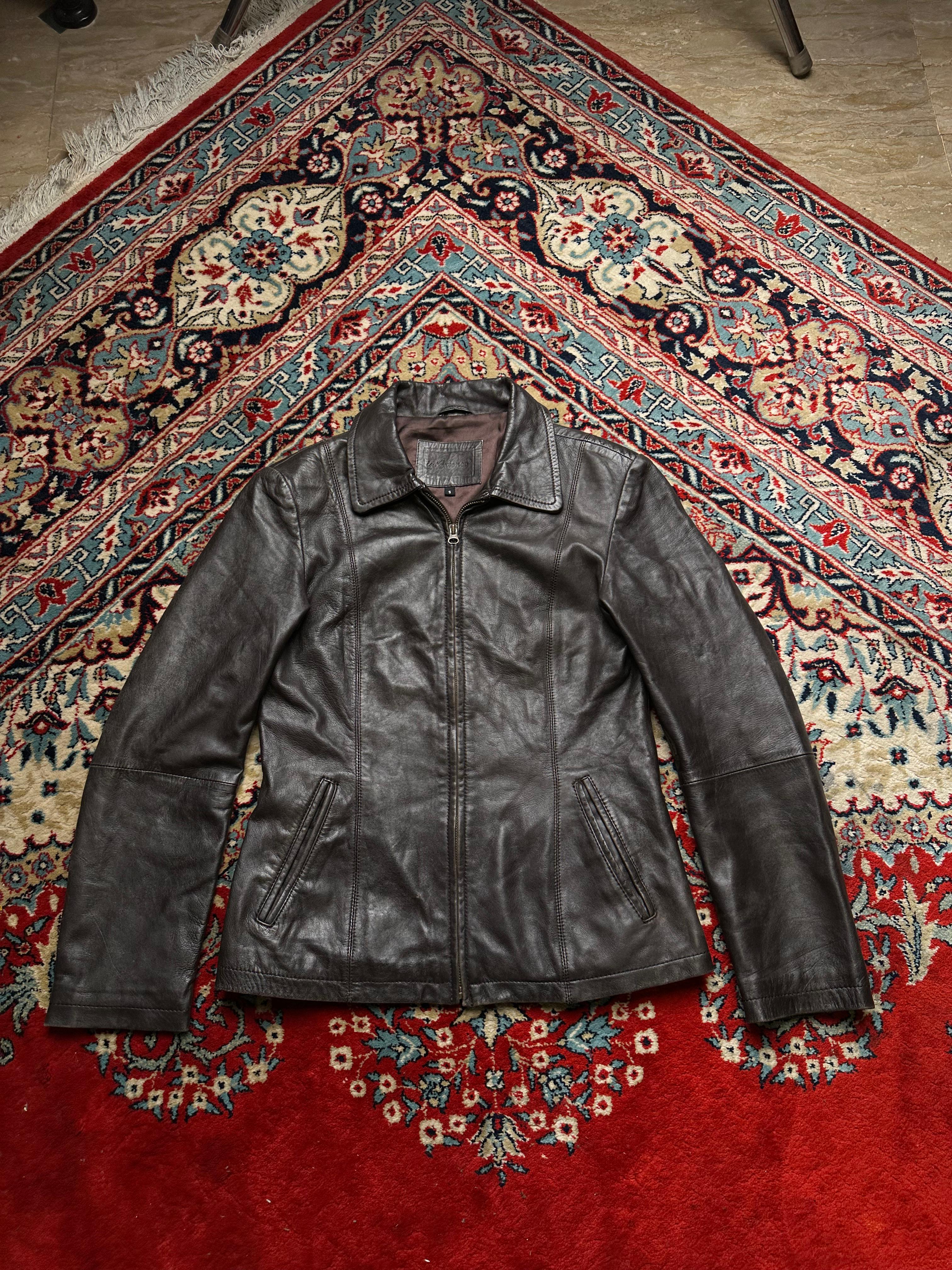 IN EXTENSO BIKER LAMBSWOOL LEATHER JACKET