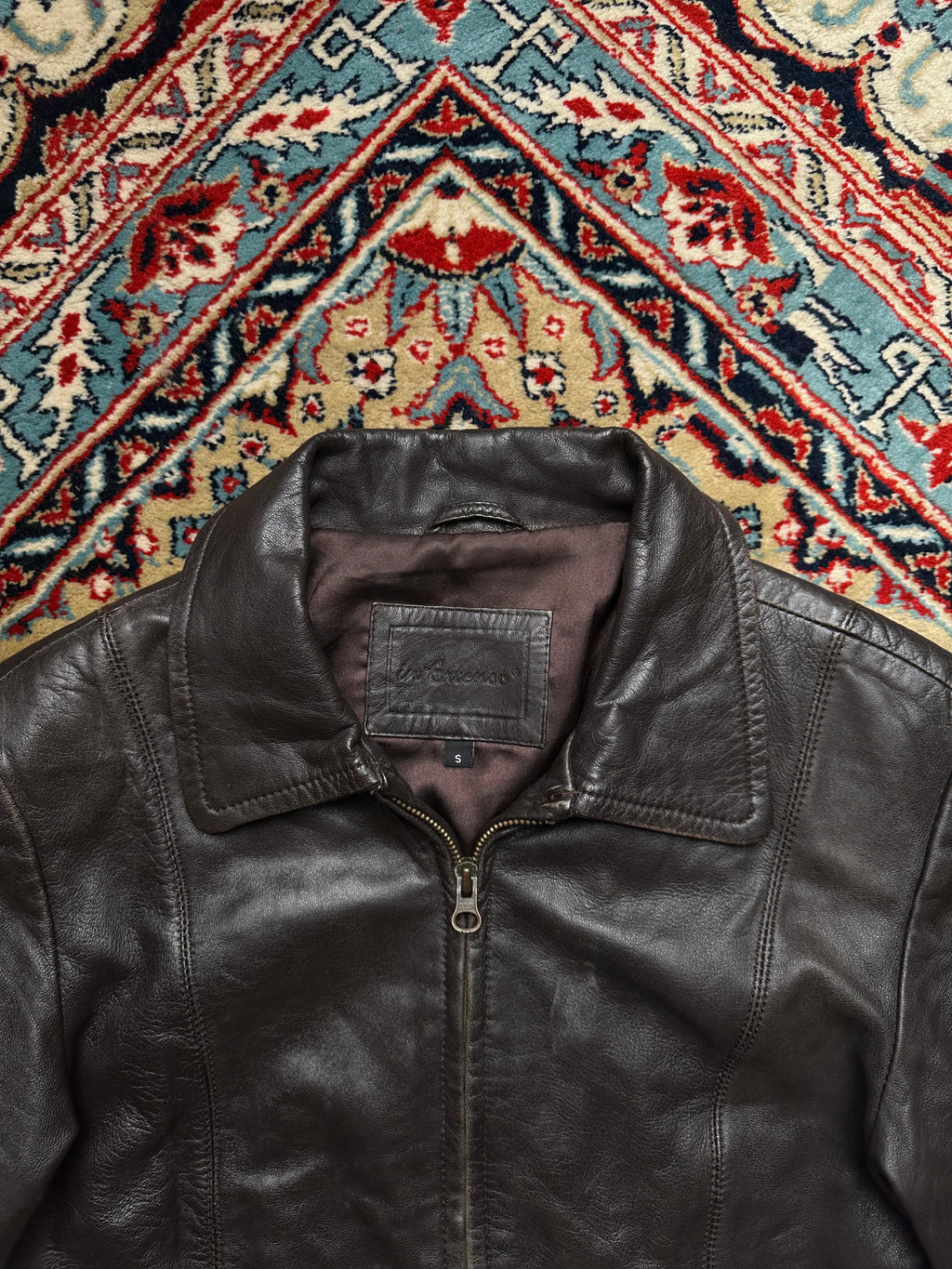 IN EXTENSO BIKER LAMBSWOOL LEATHER JACKET