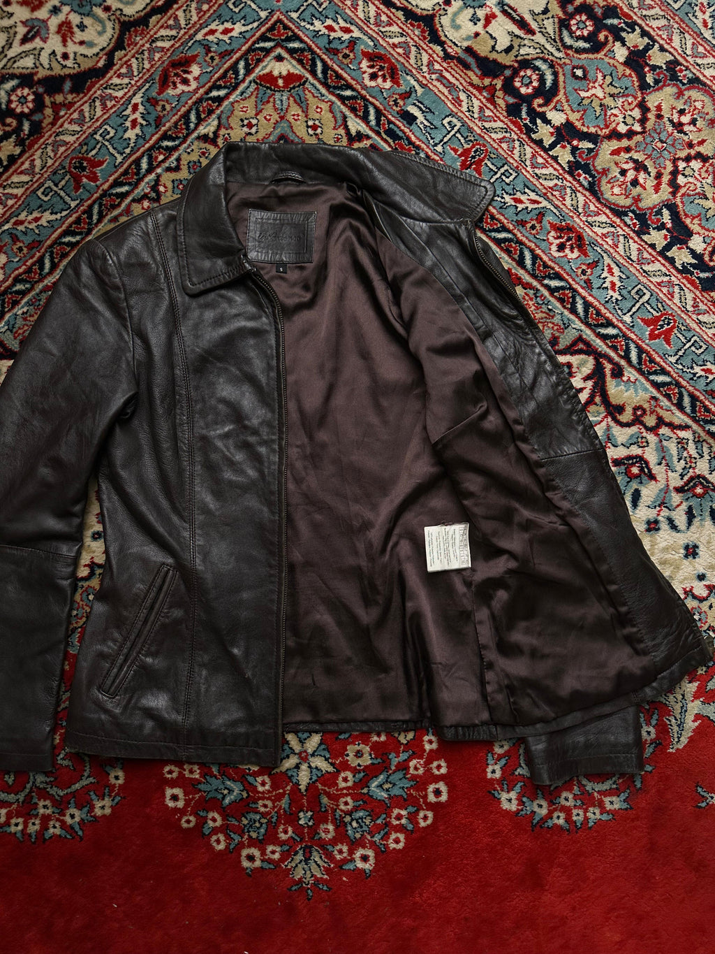 IN EXTENSO BIKER LAMBSWOOL LEATHER JACKET
