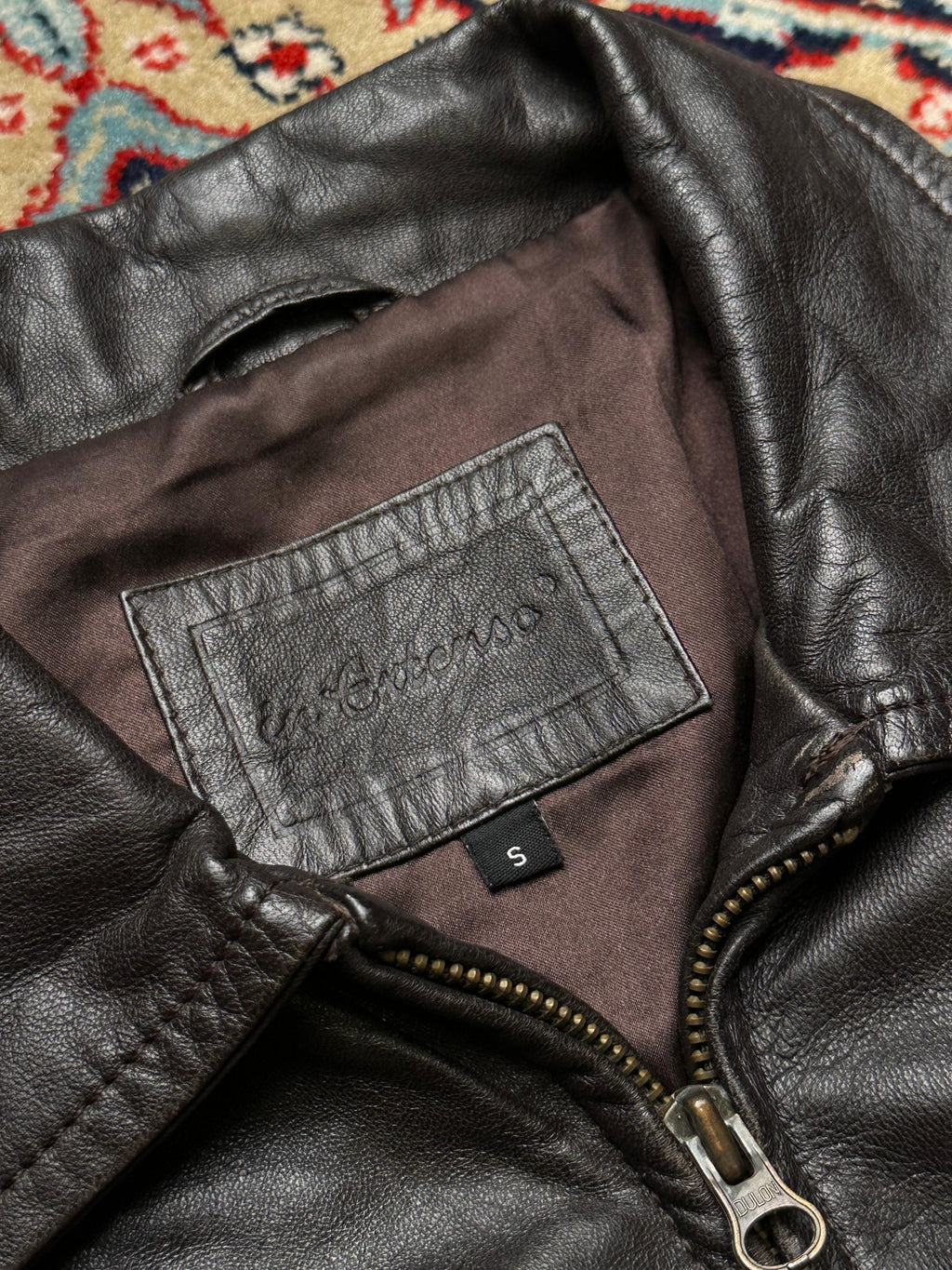 IN EXTENSO BIKER LAMBSWOOL LEATHER JACKET