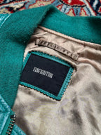 GREEN FANG IGNITION BOXY FIT LEATHER JACKET