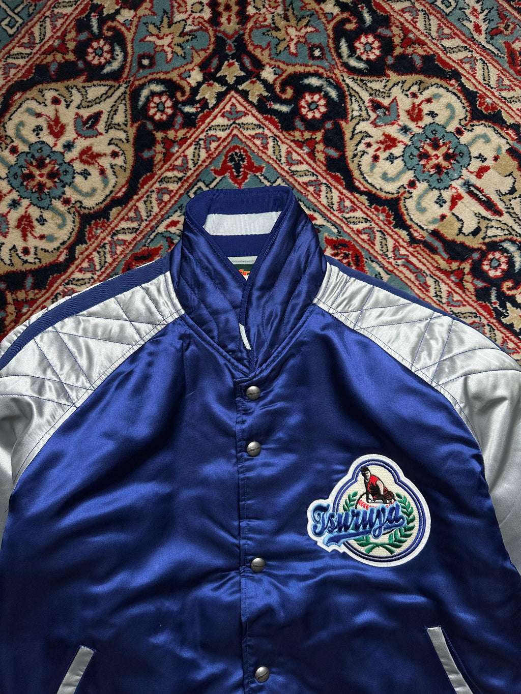 MIZUNO VINTAGE BAGGY CROPPED BOMBER JACKET