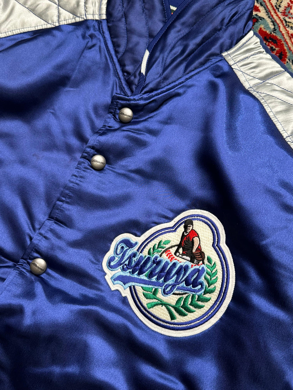MIZUNO VINTAGE BAGGY CROPPED BOMBER JACKET