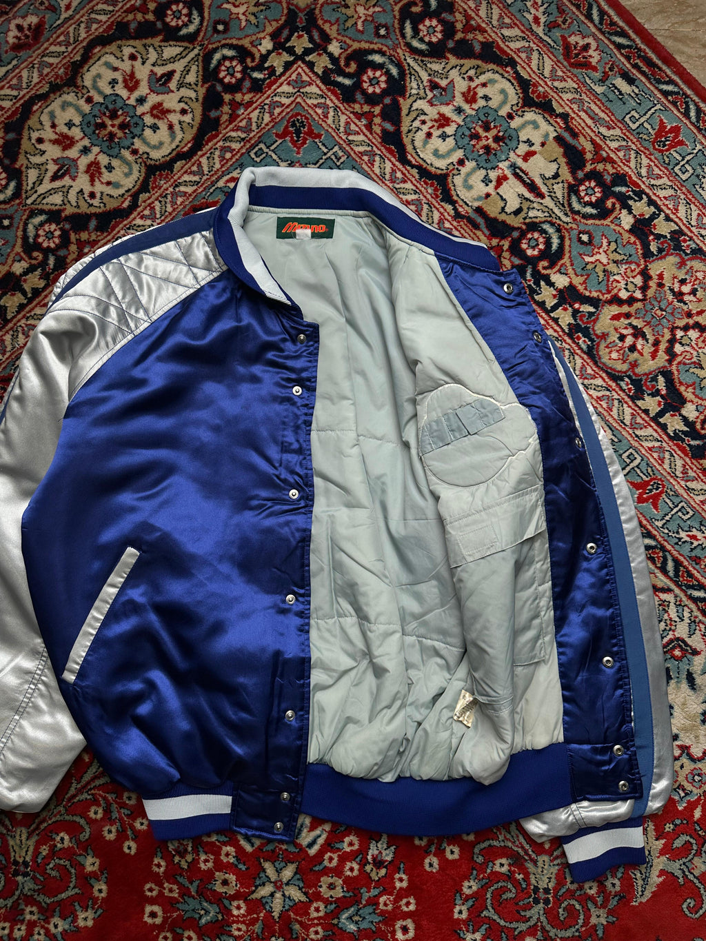 MIZUNO VINTAGE BAGGY CROPPED BOMBER JACKET