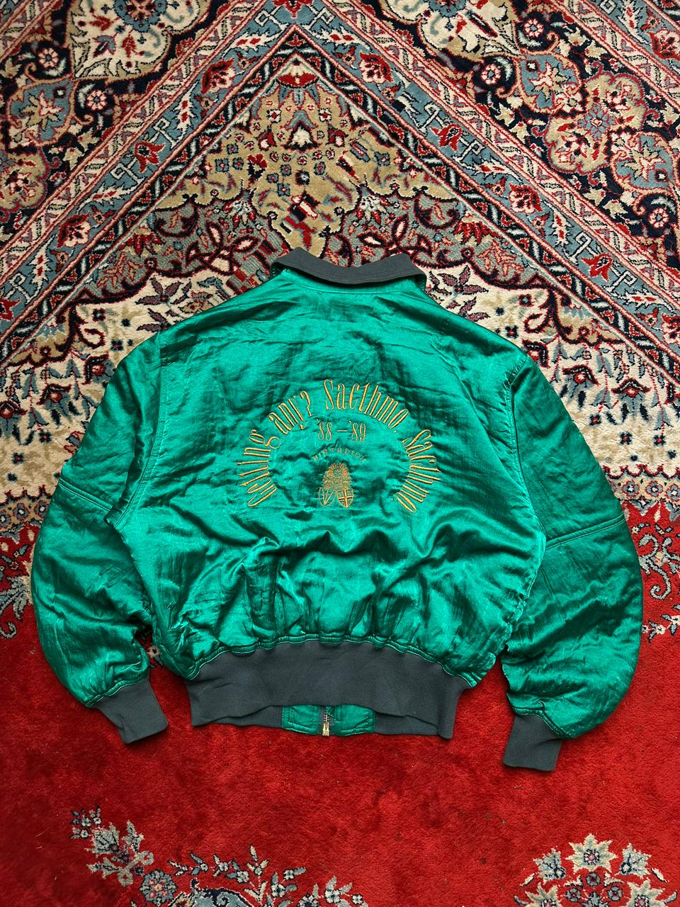 BIRTHDICH VINTAGE RELAXED BOXY FIT BOMBER JACKET