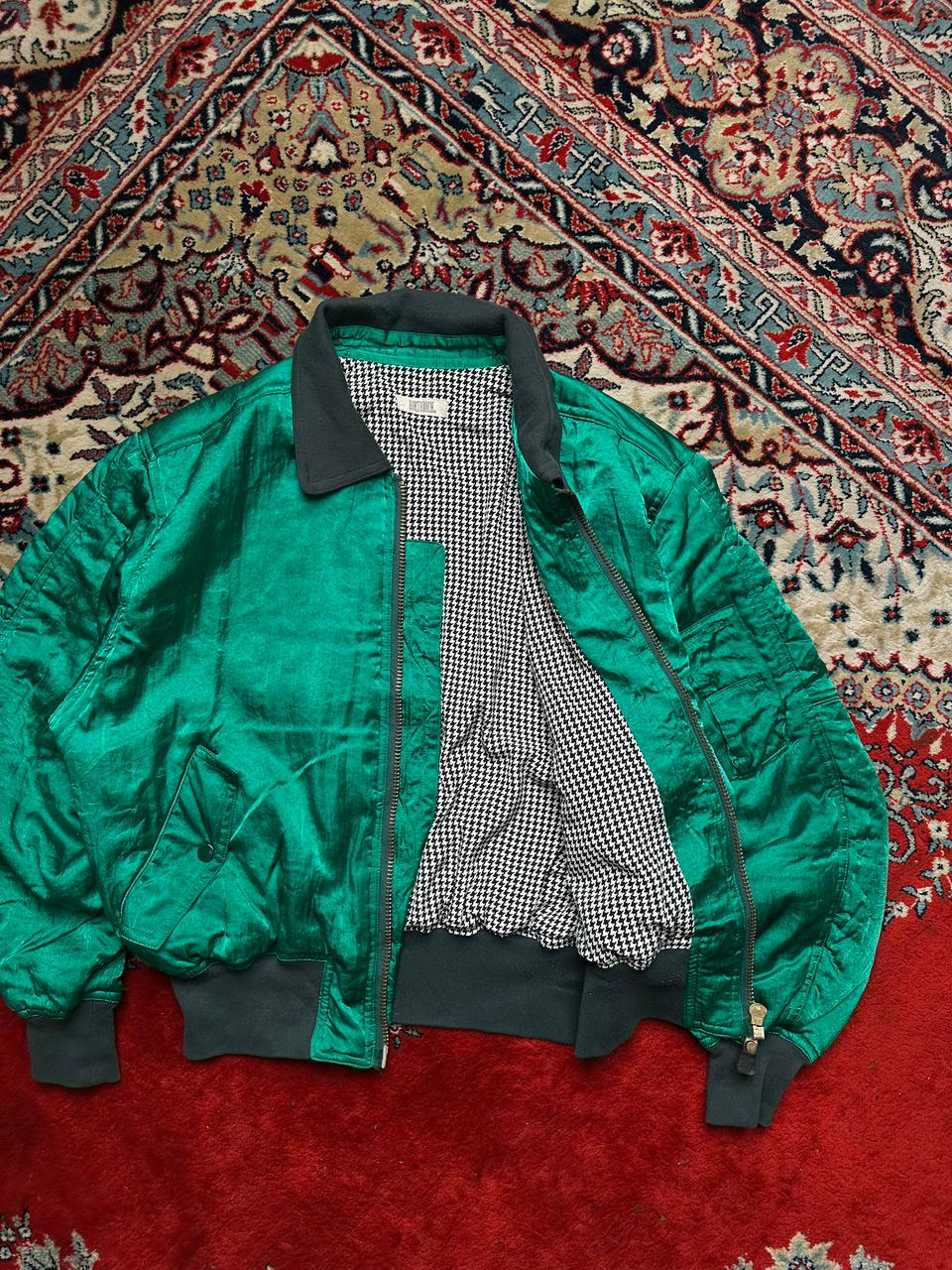 BIRTHDICH VINTAGE RELAXED BOXY FIT BOMBER JACKET