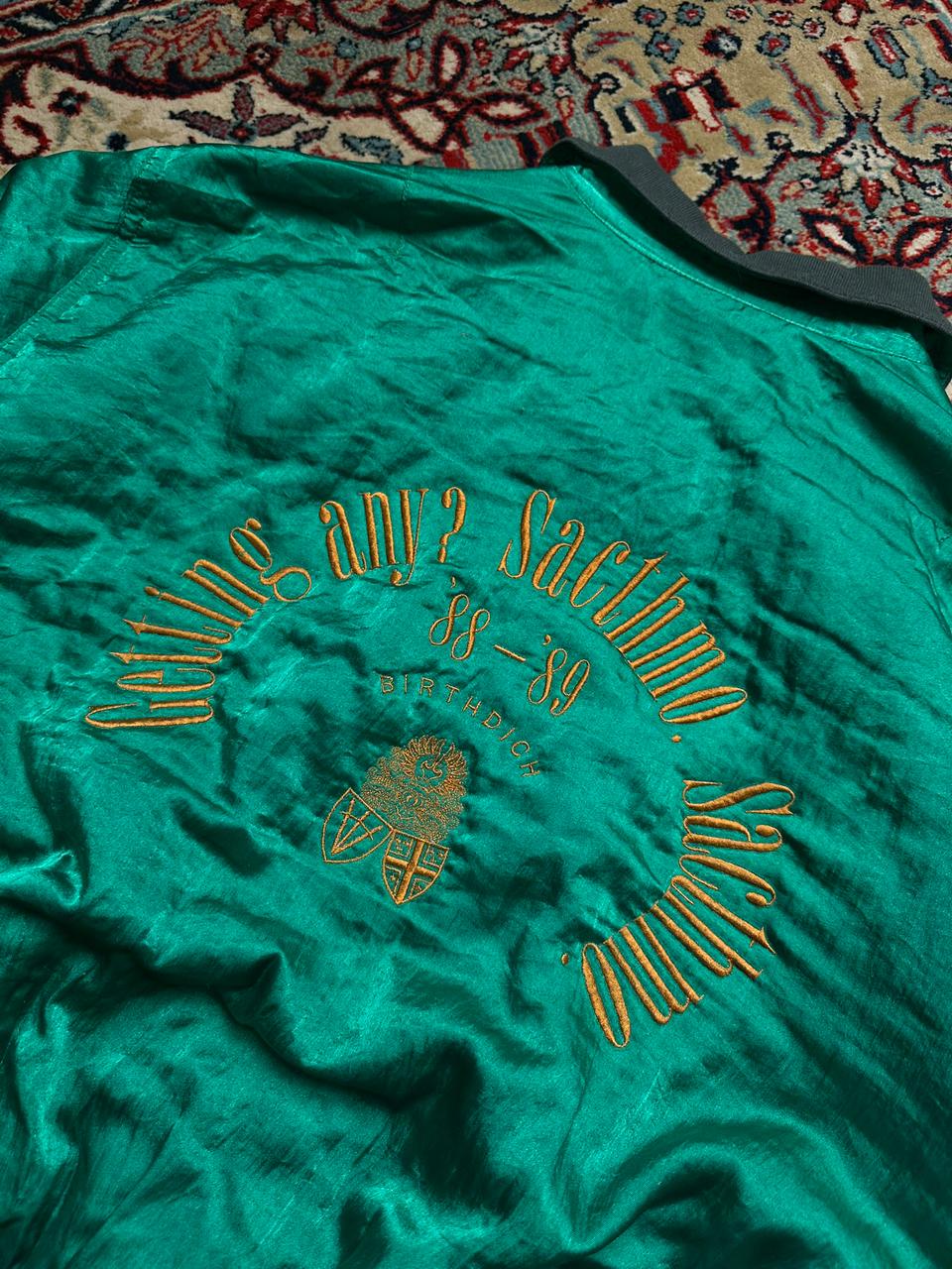 BIRTHDICH VINTAGE RELAXED BOXY FIT BOMBER JACKET