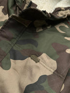 VANS CAMO RELAXED FIT DENIM HOODIE w FLEECE LINING