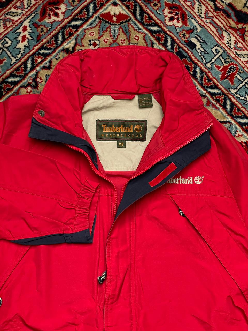 Vintage Timberland Weather Gear Hooded Anorak Windbreaker