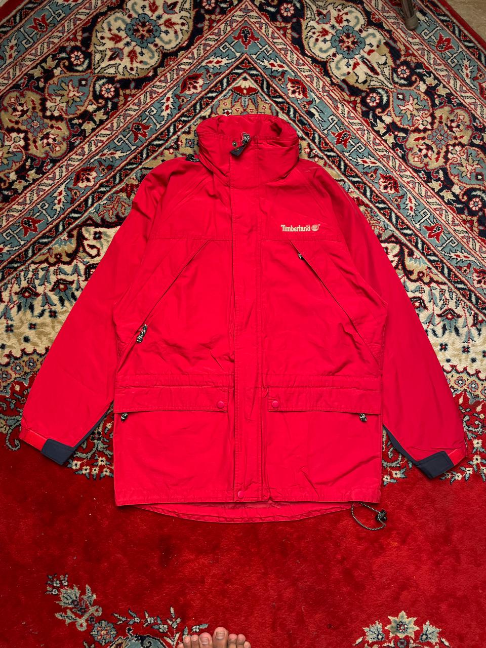 Vintage Timberland Weather Gear Hooded Anorak Windbreaker