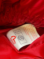 EVISU RED DUCK DOWN PUFFER JACKET