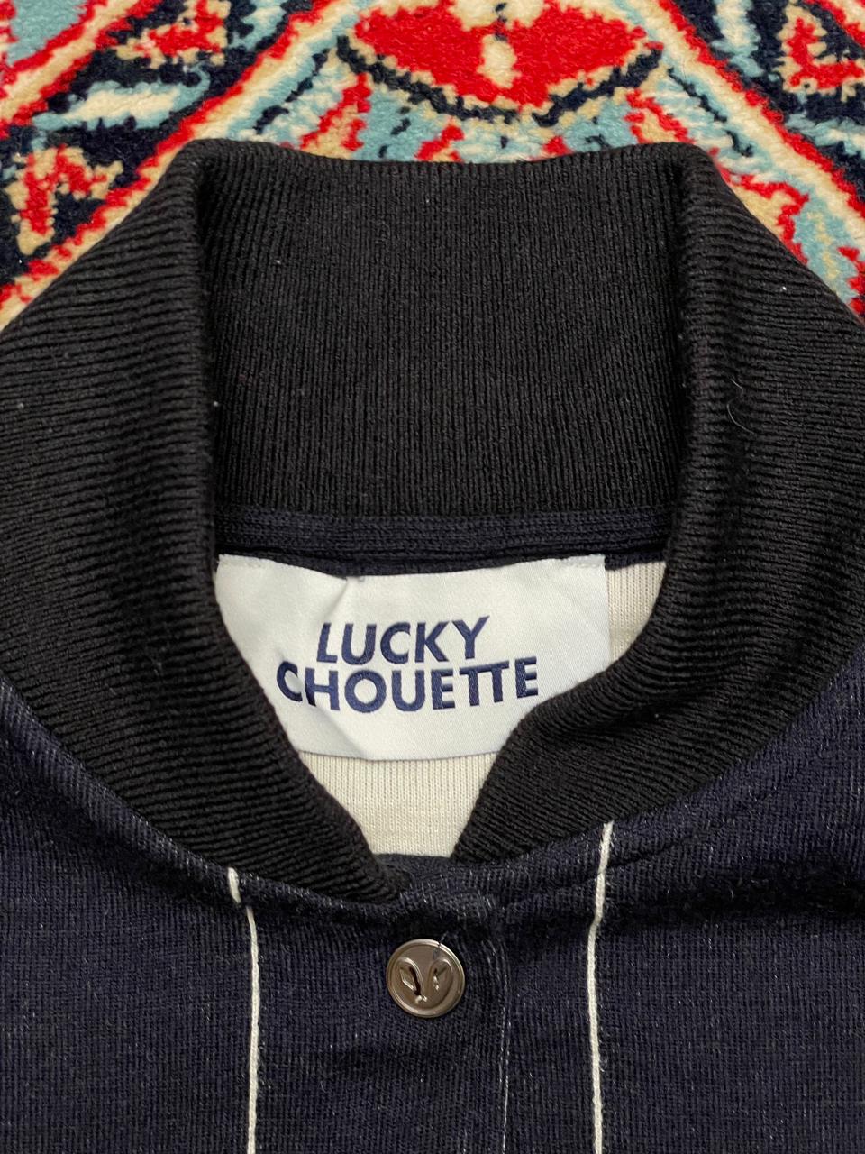 LUCKY CHOUETTEE RELAXED CROPPED FIT BOMBER JACKET
