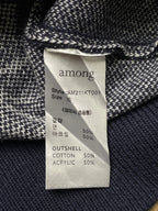 Among printed sleeveless sweater