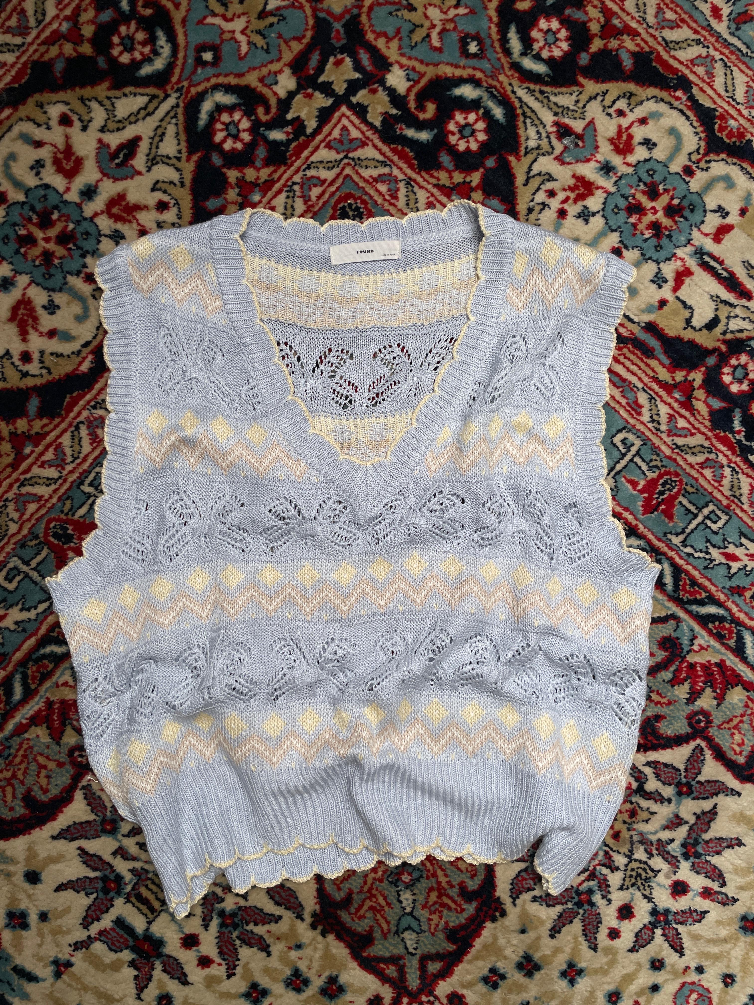 knitted butterfly boxy sweater by found