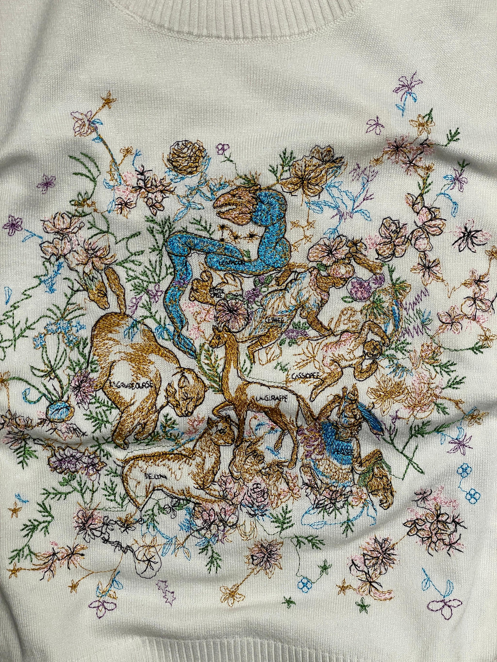 Vintage Embroidered sleeveless sweater