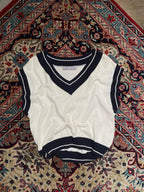 8 seconds sleeveless knitted sweater 