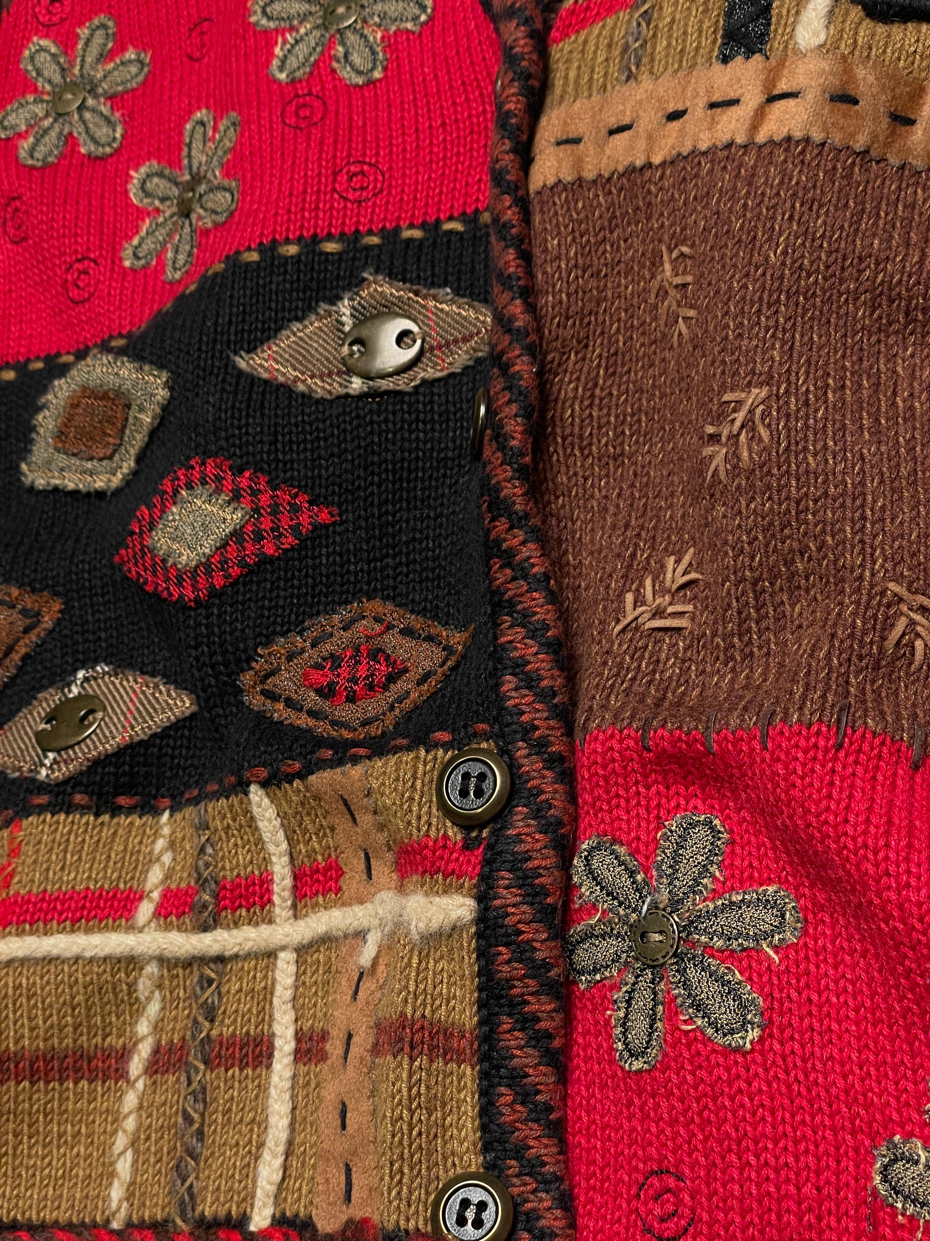 Susan Bristol embroidered sleeveless sweater