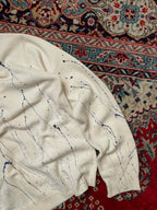 The Homme Loose Pain splatter all over relaxed fit sweater
