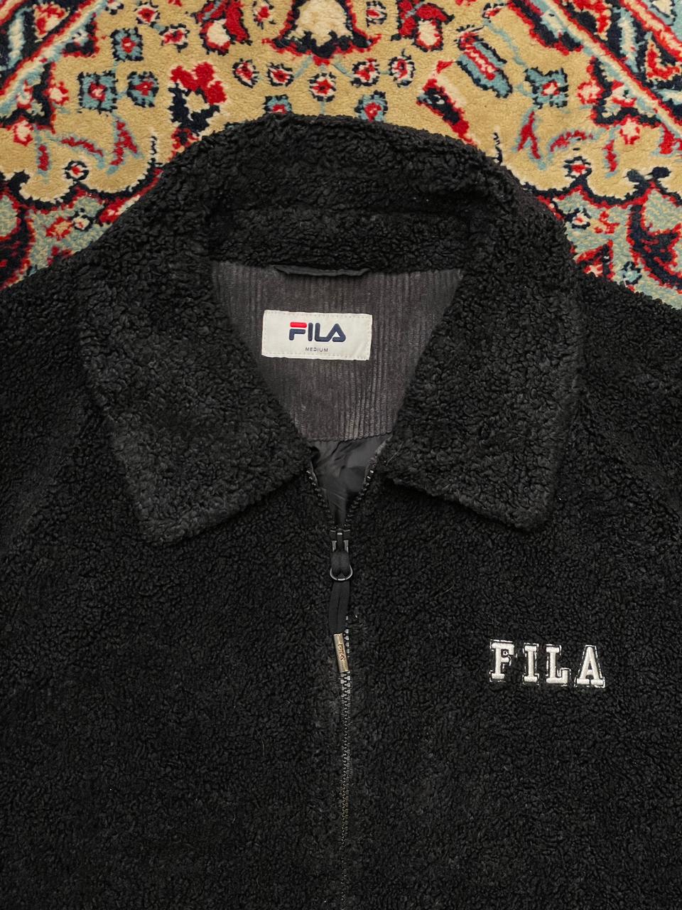 Fila black sherpa jacket