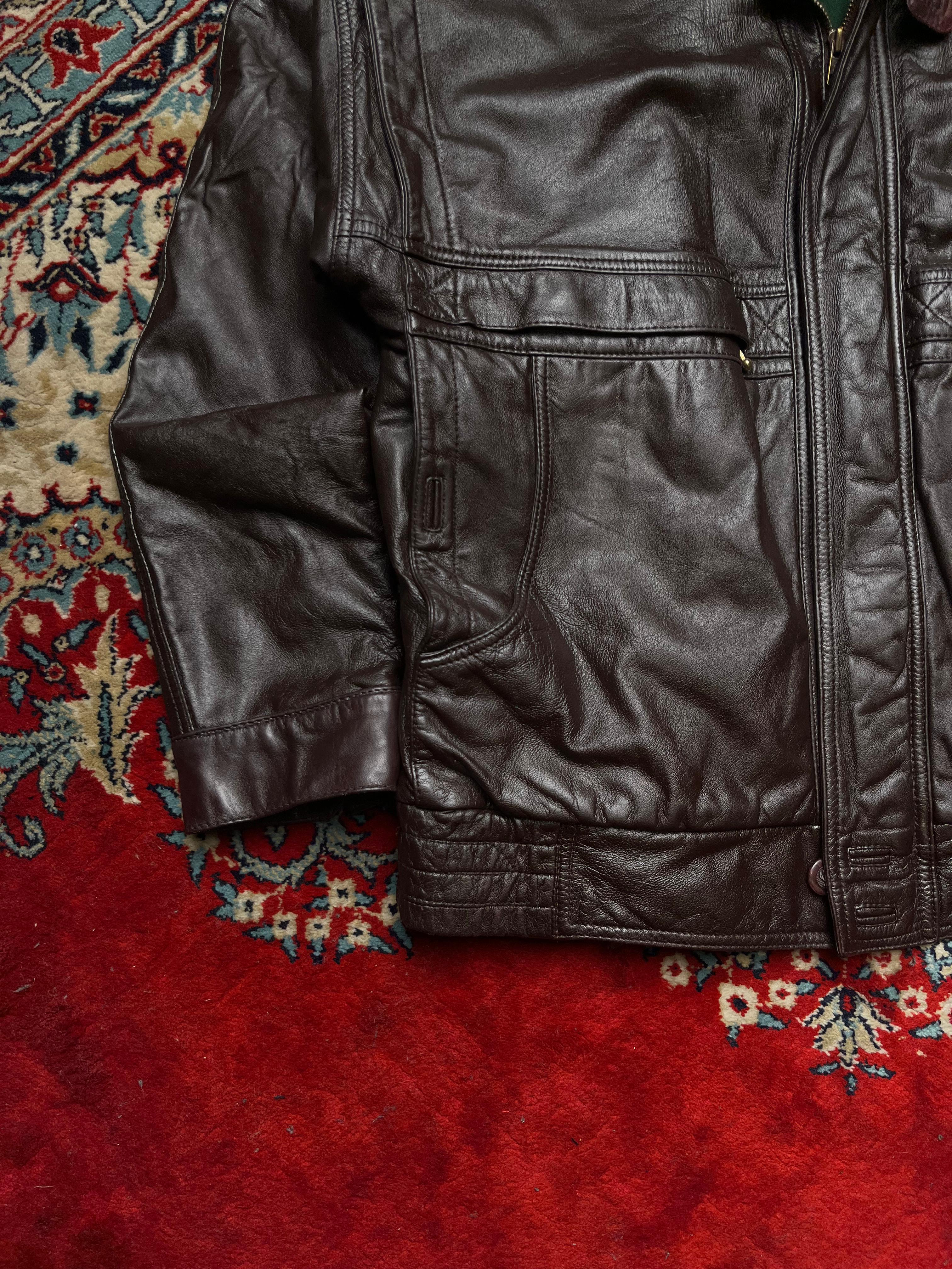 Decade Classic Style Vintage Brown Leather Jacket