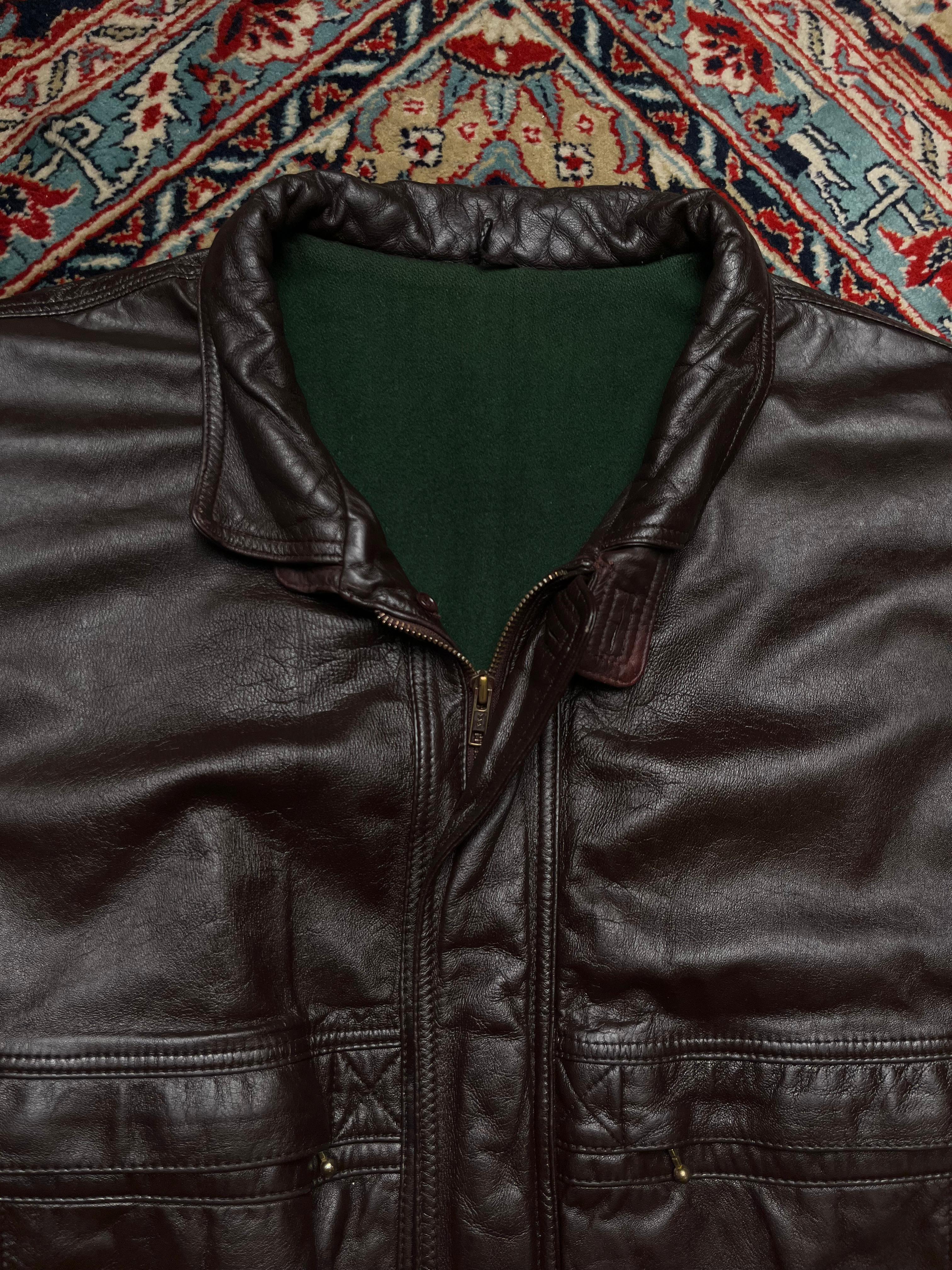 Decade Classic Style Vintage Brown Leather Jacket