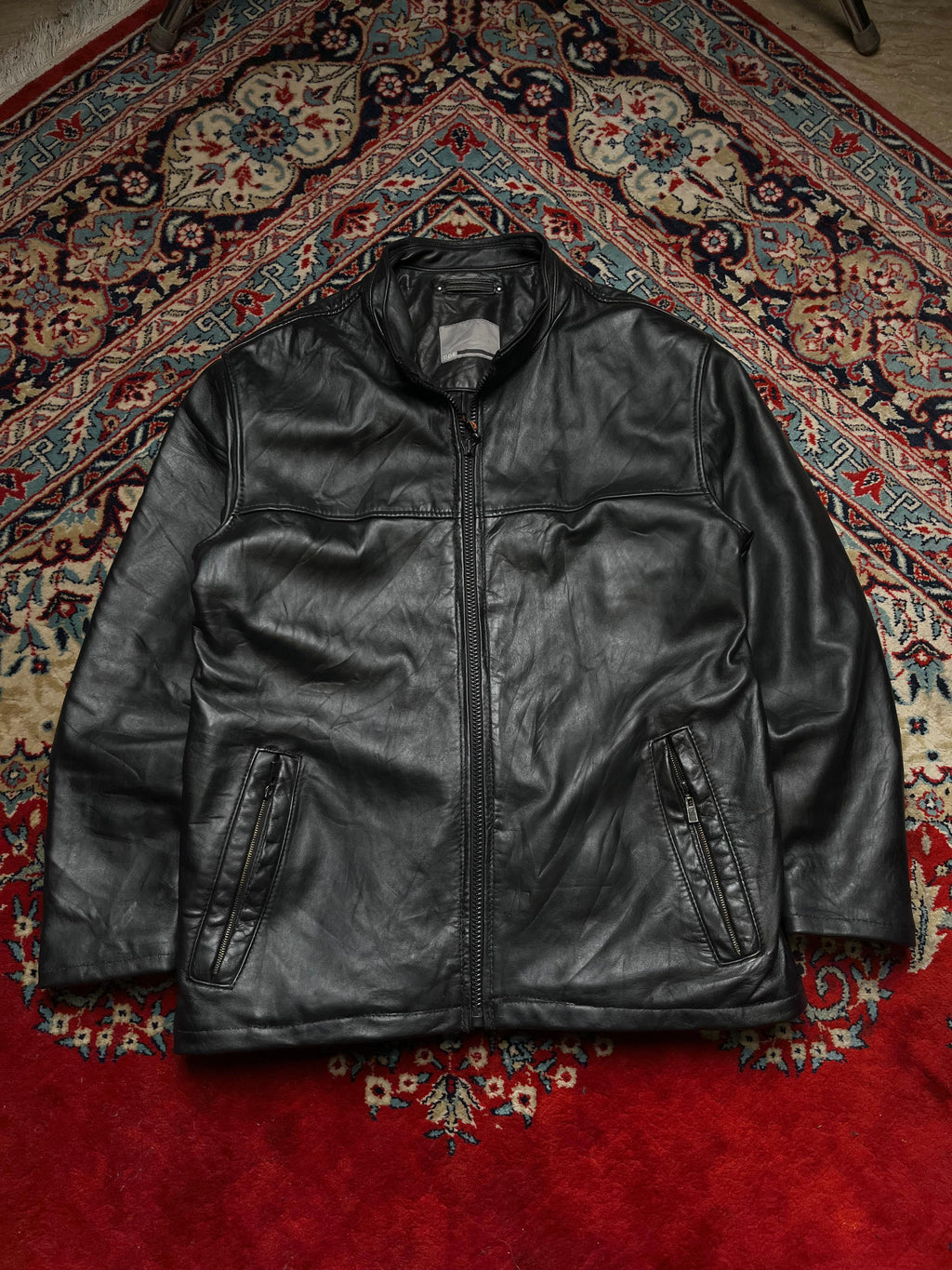 VINTAGE HEAVY WEIGHT Biker Leather Jacket