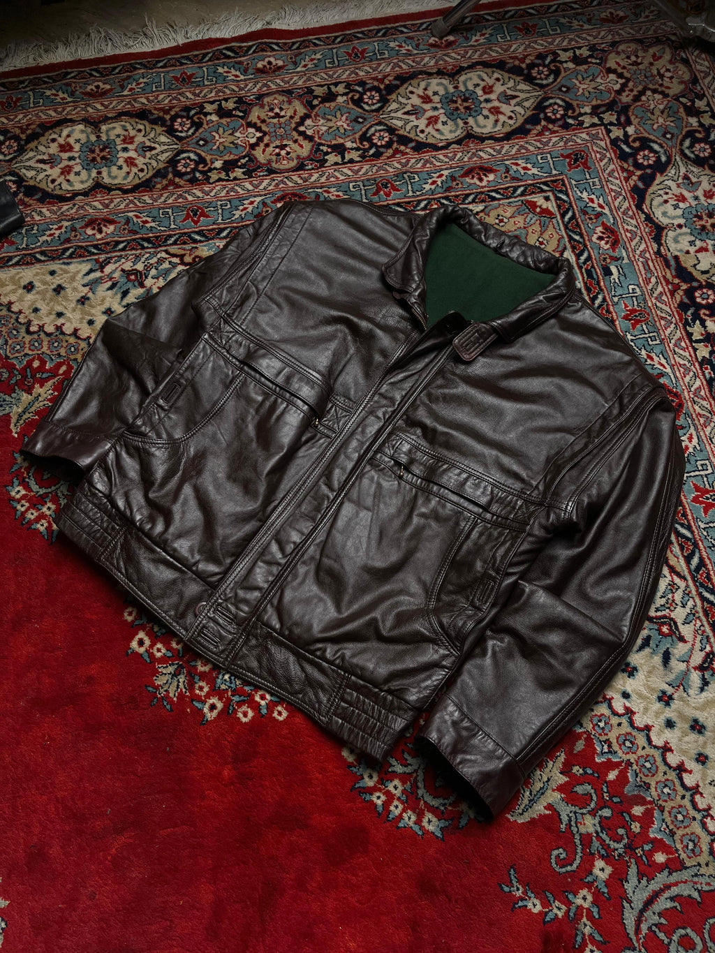 Decade Classic Style Vintage Brown Leather Jacket